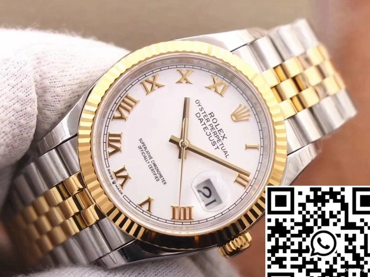 Dial White Datejust Rolex EW M126233-0029 Factory 1205